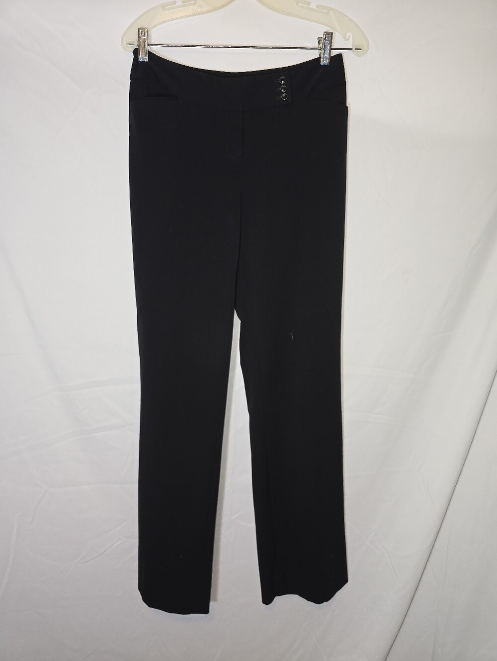 White House Black Market Black Boot-Cut Dress Pants